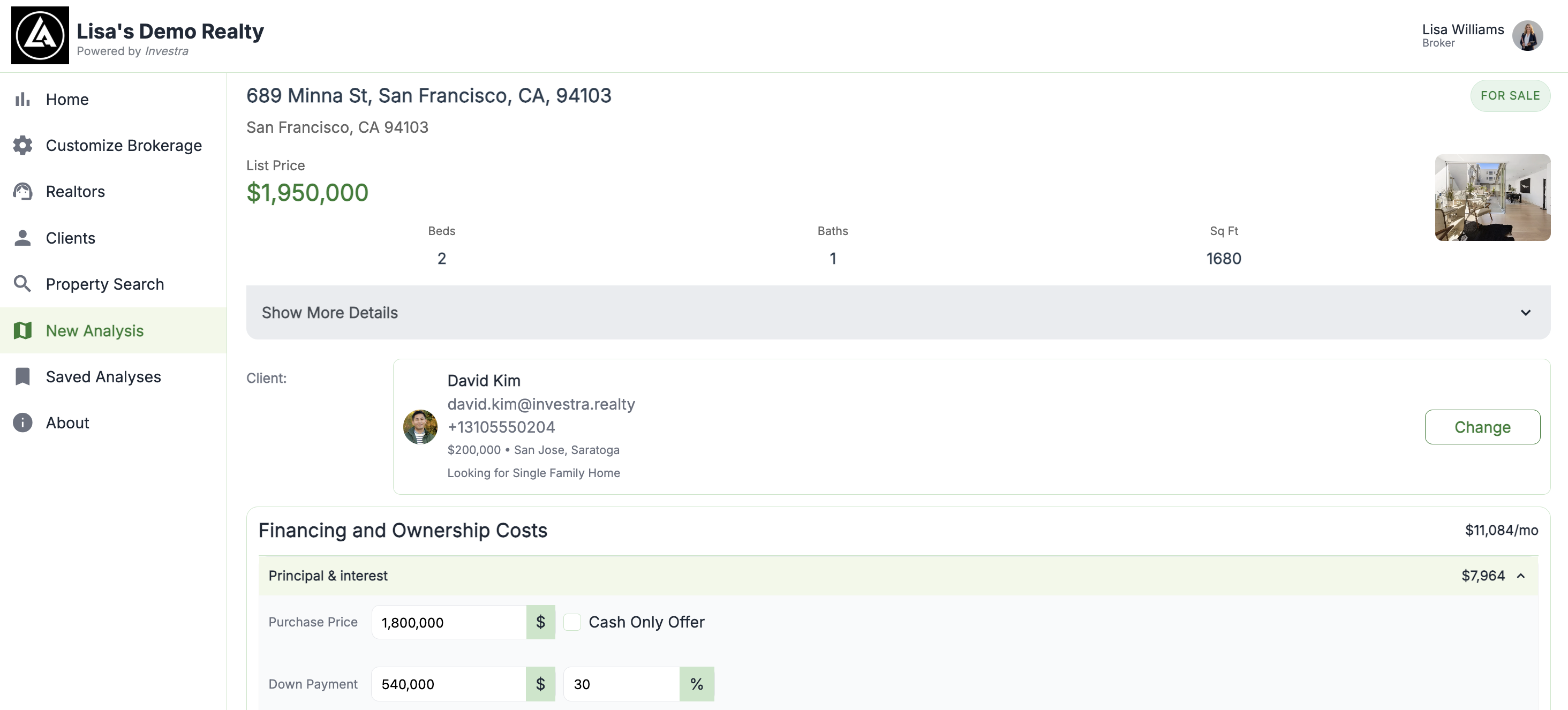 New Analysis and Financials